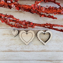 Load image into Gallery viewer, Valentine&#39;s Day Small Scalloped Heart Stud &amp; Drops
