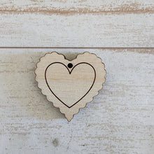 Load image into Gallery viewer, Valentine&#39;s Day Small Scalloped Heart Stud &amp; Drops
