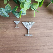 Load image into Gallery viewer, Martini Glass Acrylic Stud &amp; Drop
