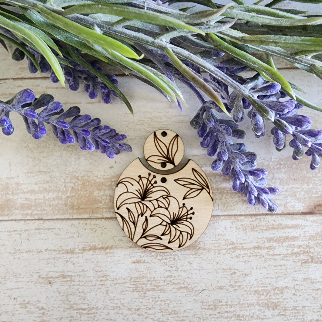 Lilies 2 Piece Round Drop