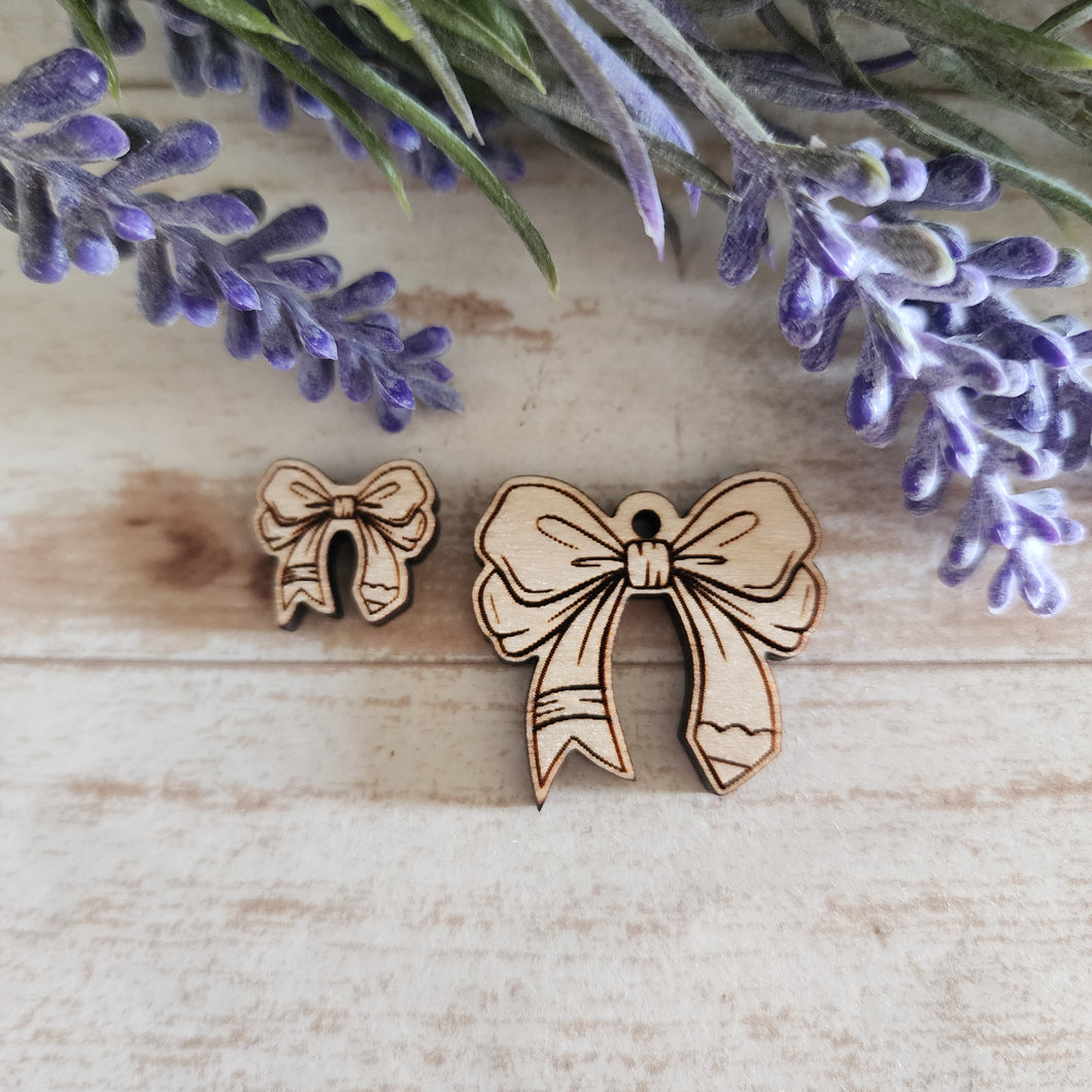 Pencil Bow Stud & Drop