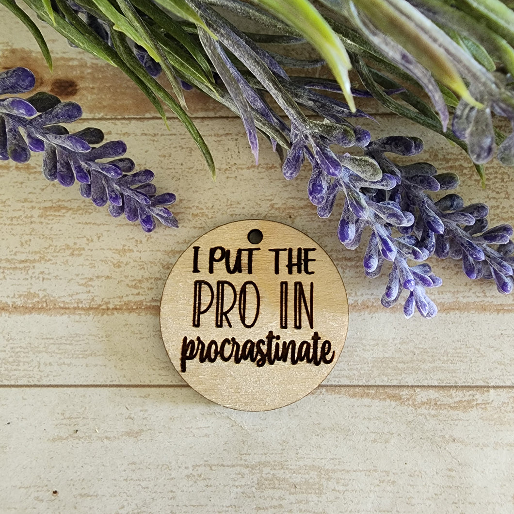 I Put the PRO in Procrastinate Keychain/Magnet