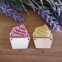 Load image into Gallery viewer, Cupcake Acrylic 2 Piece Drops
