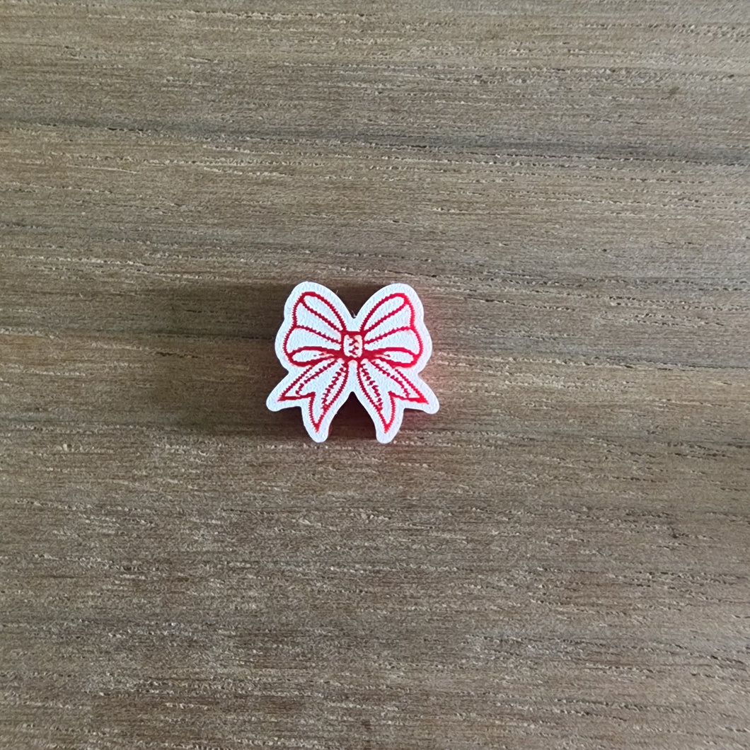 Acrylic Sports Bows Studs & Drops