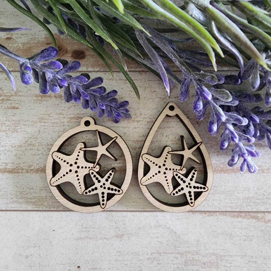 Triple Starfish Cutout Drops