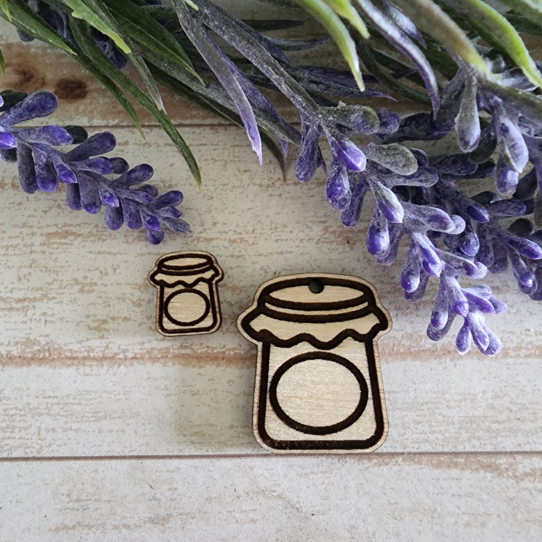 Jelly/Jam Jar Stud & Drop