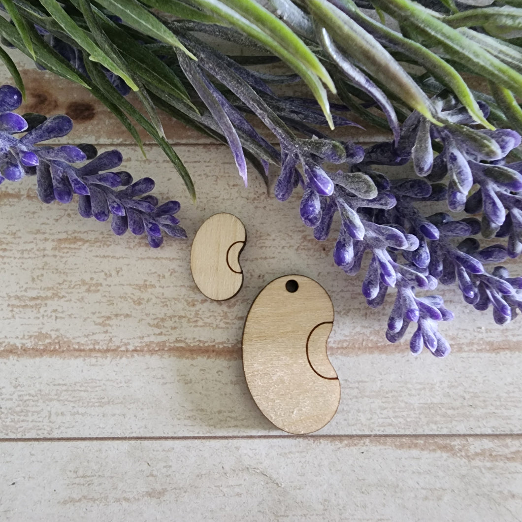 Kidney Bean Stud & Drop