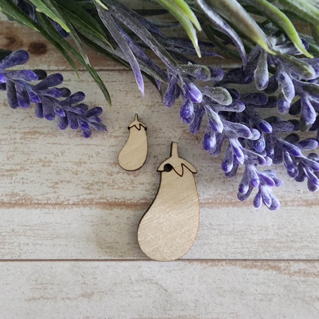 Eggplant Stud & Drop