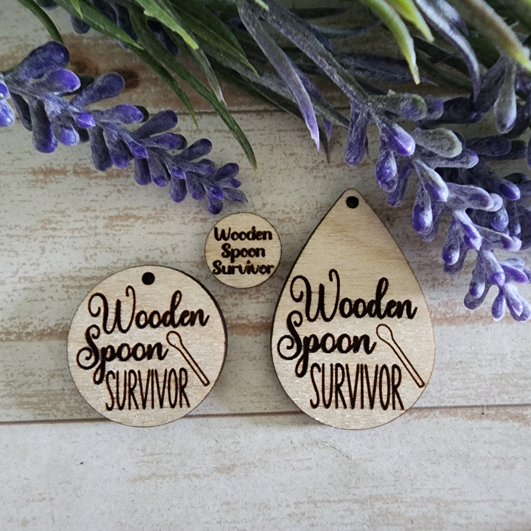 Wooden Spoon Survivor Stud & Drops