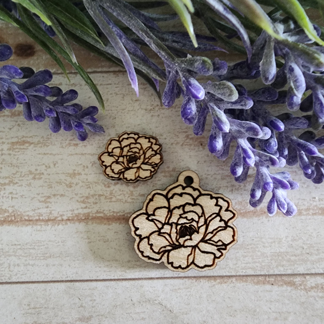 Carnation Stud & Drop