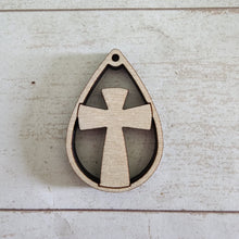 Load image into Gallery viewer, Cutout Cross Teardrops

