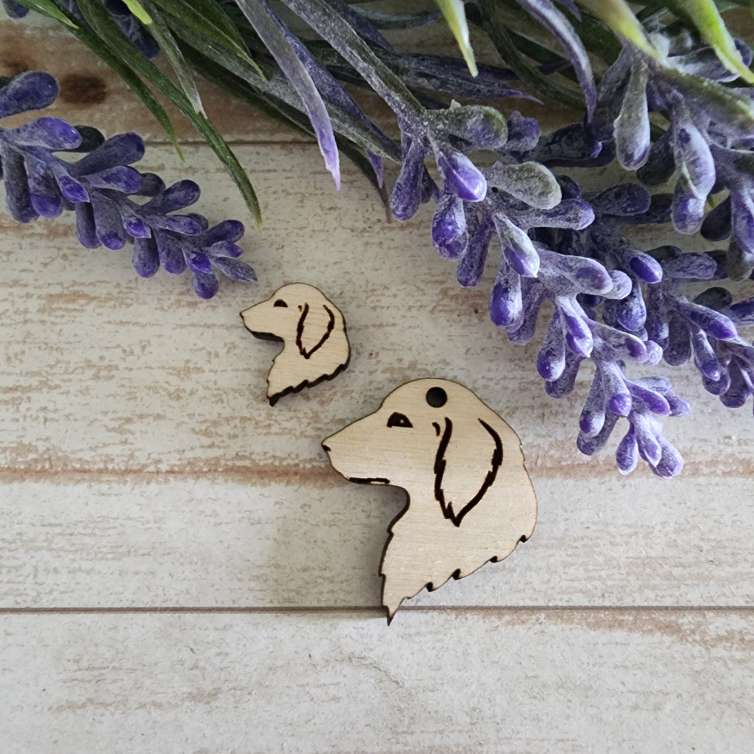 Dog Side Profile Stud & Drop