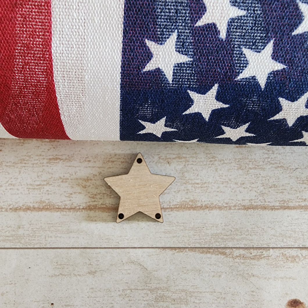 Patriotic Star Triple Hole Drop