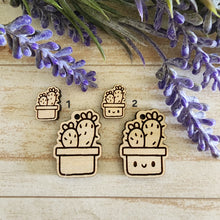 Load image into Gallery viewer, Cacti in Pot Studs &amp; Drops
