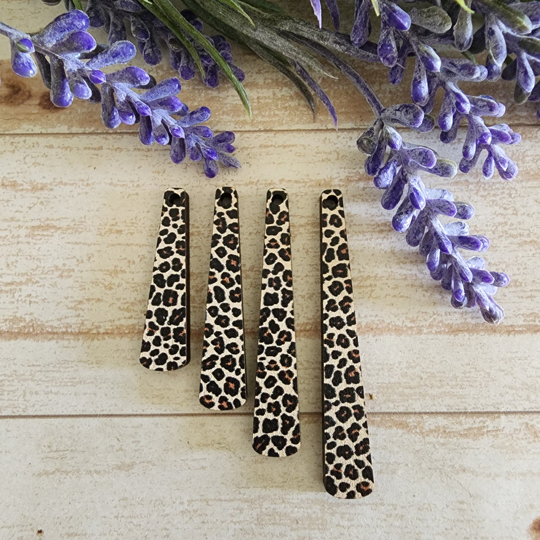 Patterned Wood Skinny Angled Bars