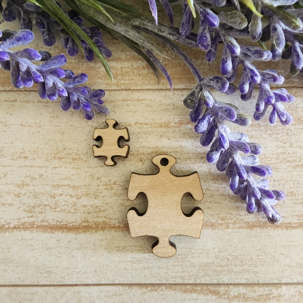 Puzzle Piece Stud & Drop