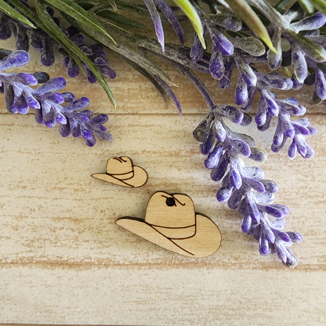 Cowboy Hat Stud & Drop