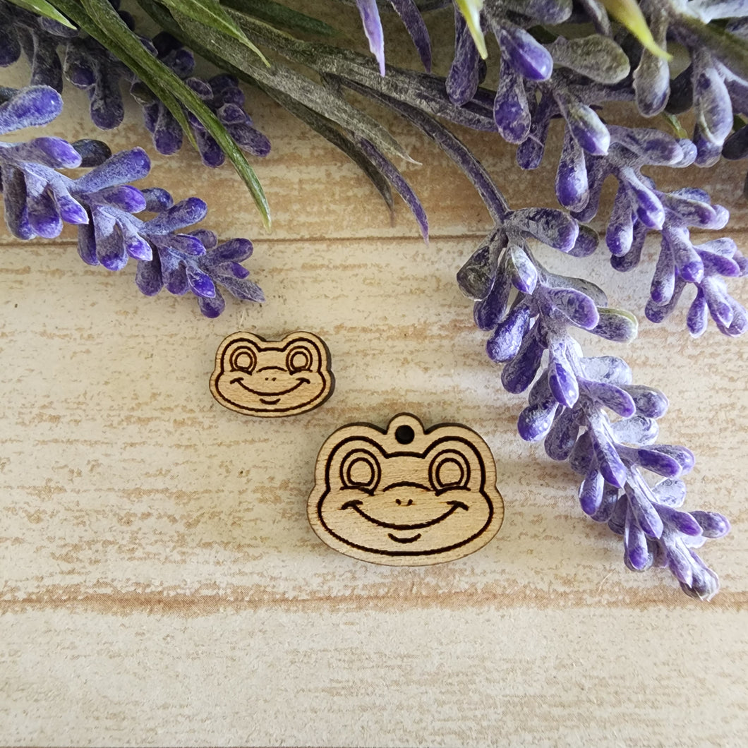 Frog Head Stud & Drop