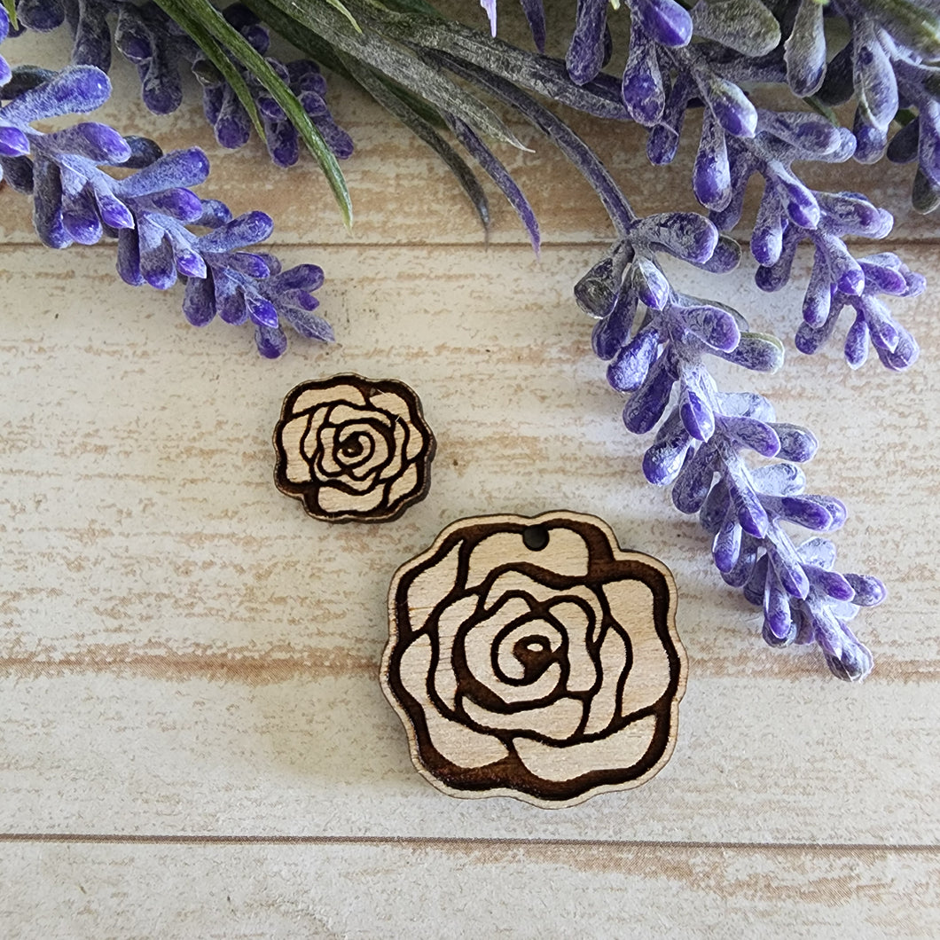 Rose Stud & Drop