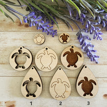 Load image into Gallery viewer, Sea Turtle Silhouette Studs &amp; Drops
