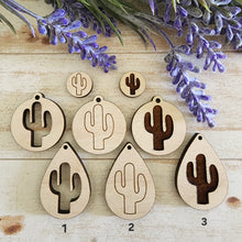 Load image into Gallery viewer, Cactus Silhouette Studs &amp; Drops
