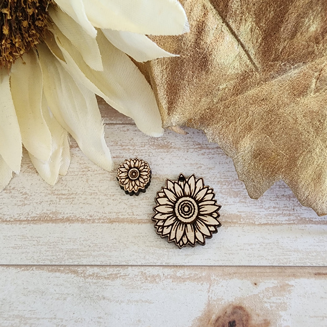 Fall Sunflower Stud & Drop