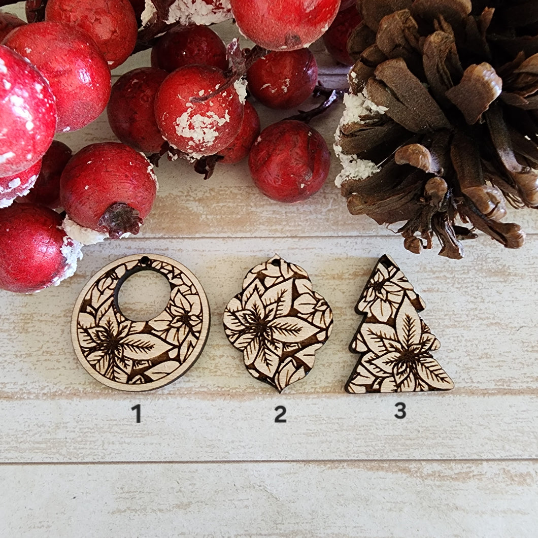 Christmas Poinsettia Collage Drops