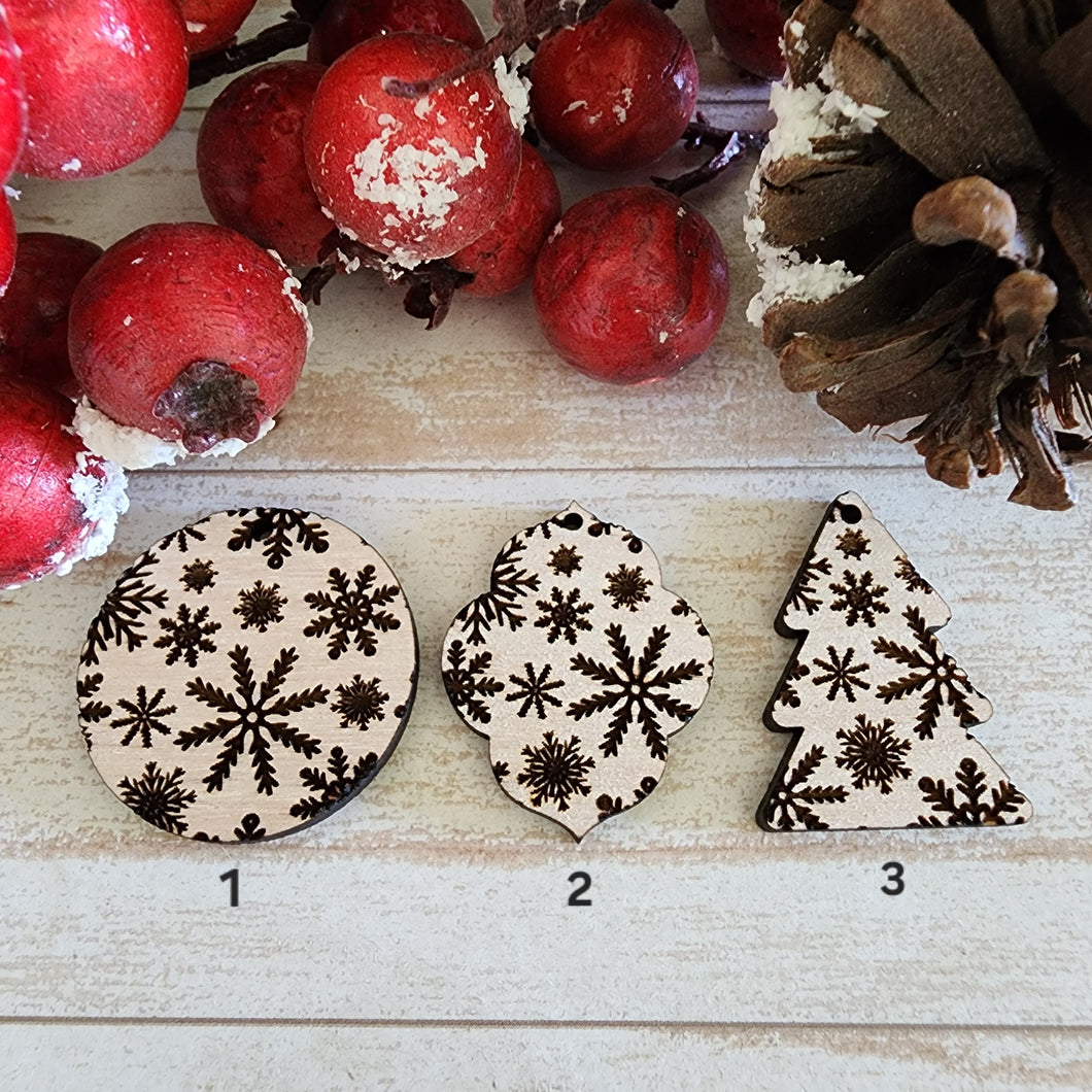 Christmas Fancy Snowflake Collage Drops