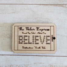 Load image into Gallery viewer, Christmas PE Believe Train Ticket Drop
