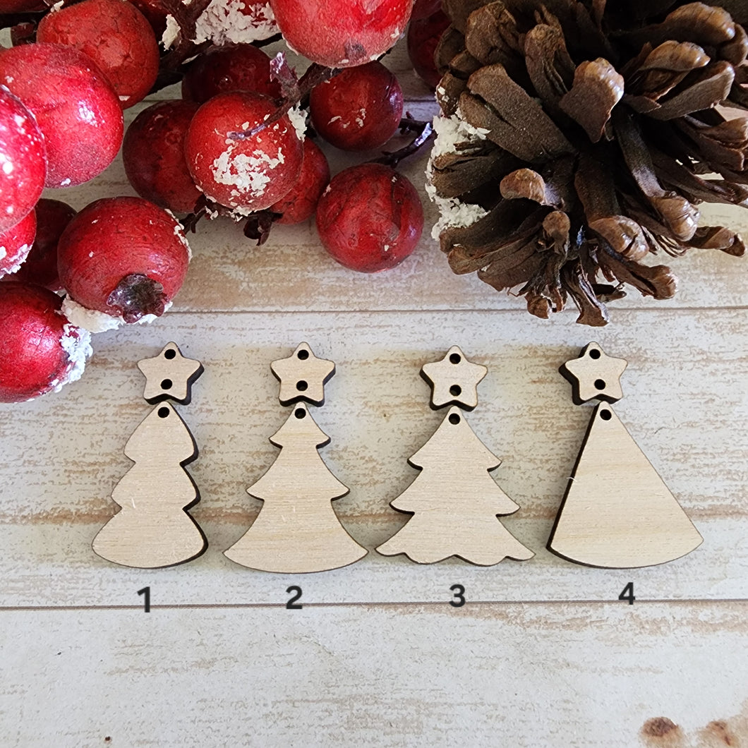 Christmas Basic Trees & Stars 2 Piece Drops