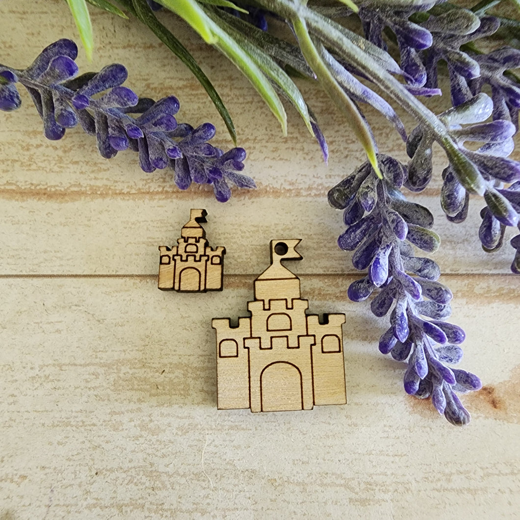 Summer Beach Sand Castle Stud & Drop