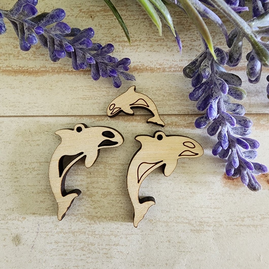 Orca/Killer Whale Stud & Drops