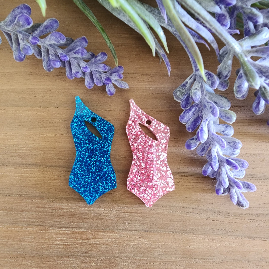 Summer Off the Shoulder Swimsuit Acrylic Drop