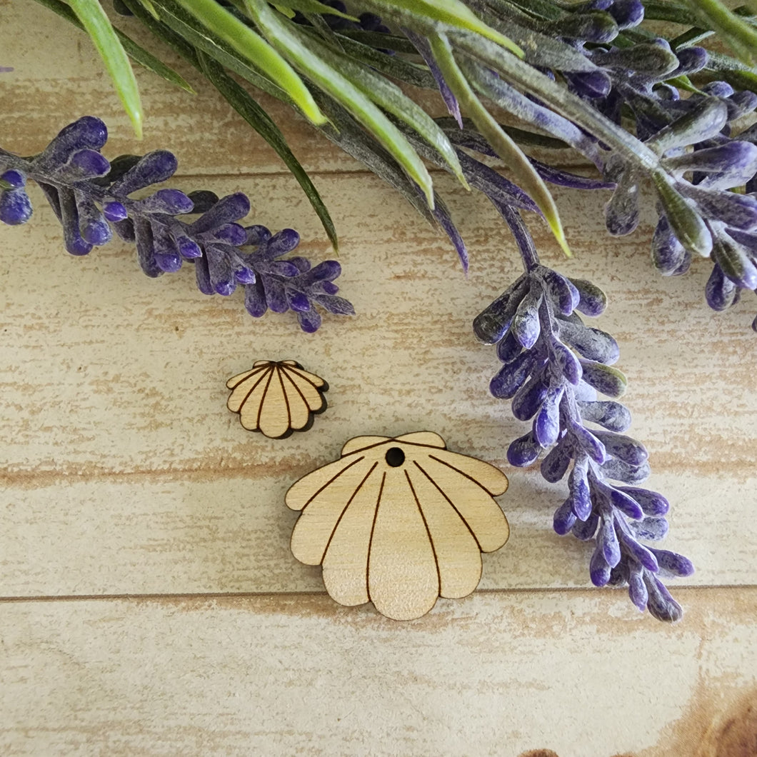 Summer Beach Clamshell Stud & Drop