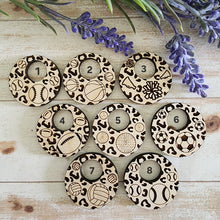 Load image into Gallery viewer, Leopard Sports Cutout Round Drops
