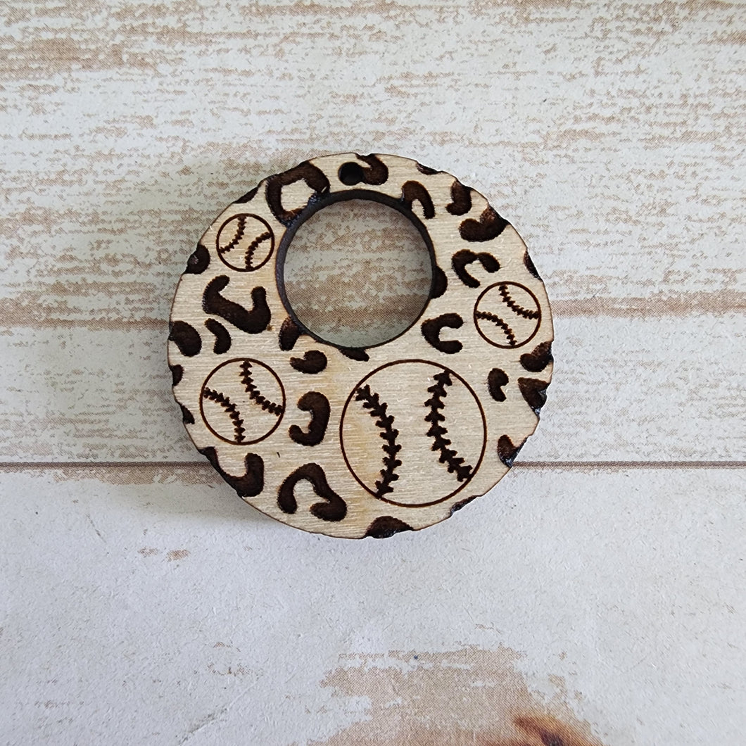Leopard Sports Cutout Round Drops