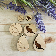 Load image into Gallery viewer, Cat Silhouette Studs &amp; Drops
