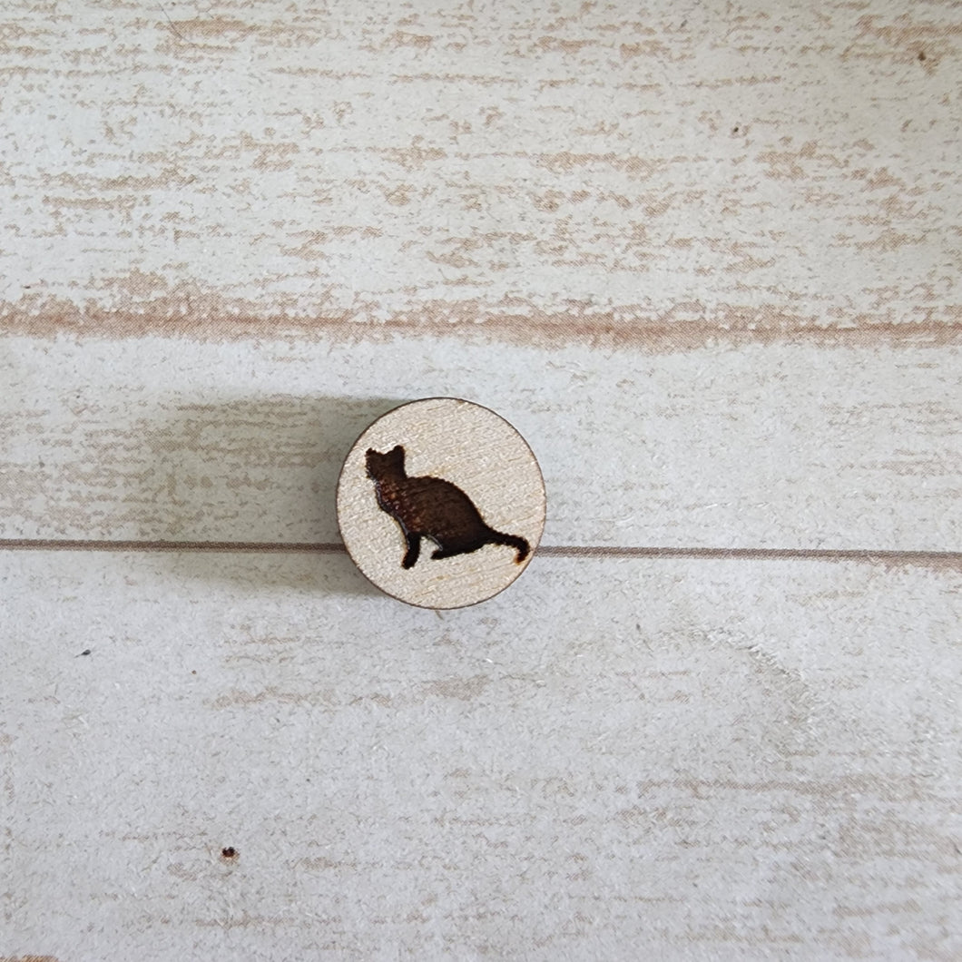 Cat Silhouette Studs & Drops