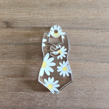 Load image into Gallery viewer, Patterned Acrylic One Piece Swimsuit Drops
