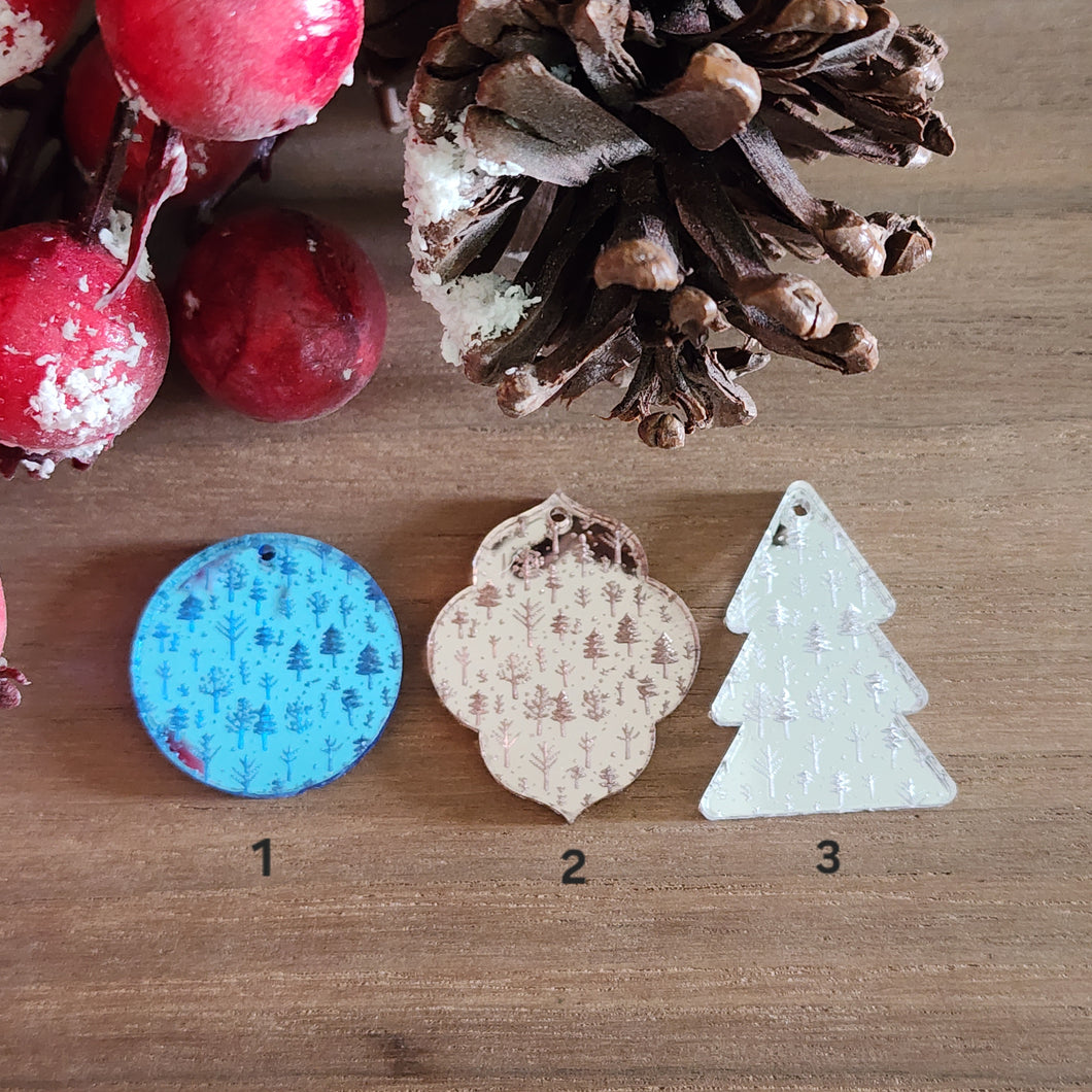 Winter Forest Mirror Acrylic Drops
