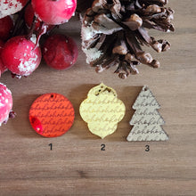 Load image into Gallery viewer, Christmas Ho, Ho, Ho Script Mirror Acrylic Drops
