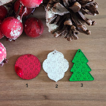 Load image into Gallery viewer, Christmas Fancy Ho, Ho, Ho Mirror Acrylic Drops

