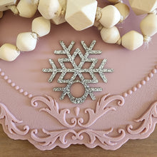 Load image into Gallery viewer, Delicate Snowflake Tumbler Topper
