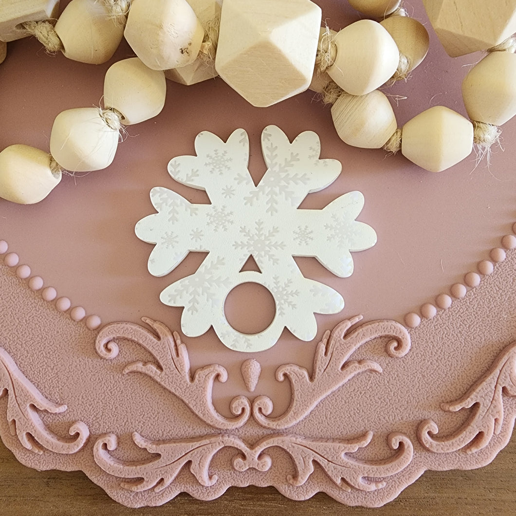 Thick Snowflake Tumbler Topper