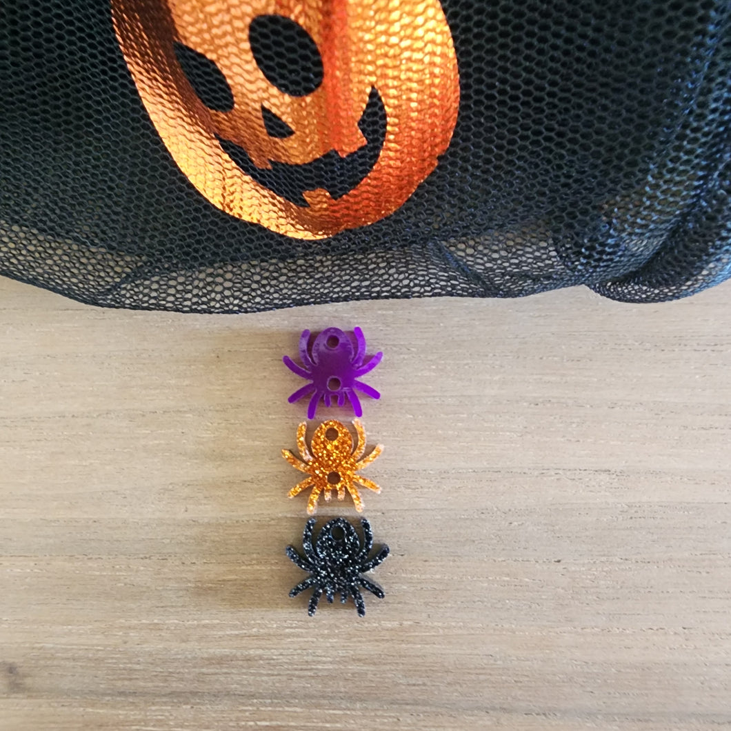 Halloween Acrylic Triple Spider Drops