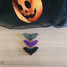 Load image into Gallery viewer, Halloween Acrylic Triple Bat Drops
