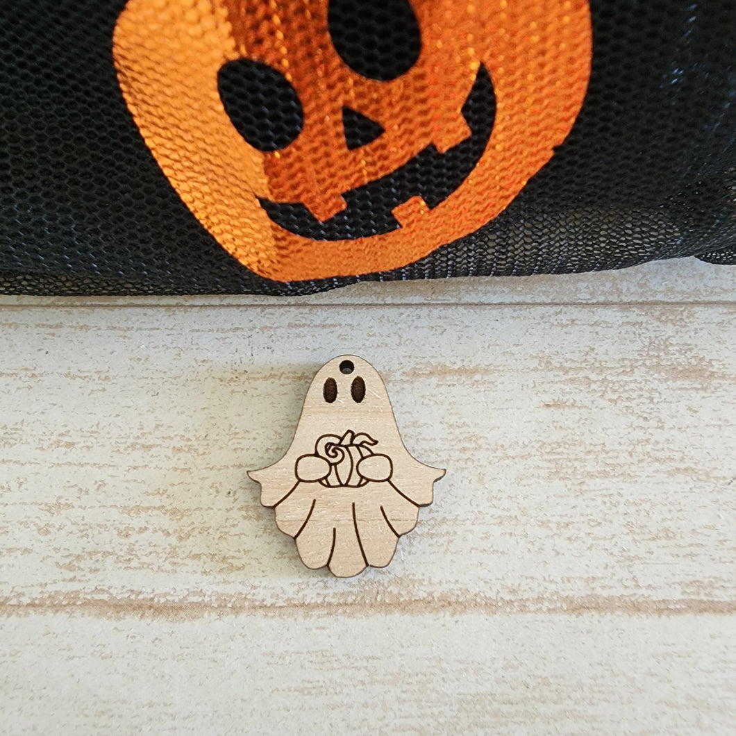 Halloween Ghost with Pumpkin Drop