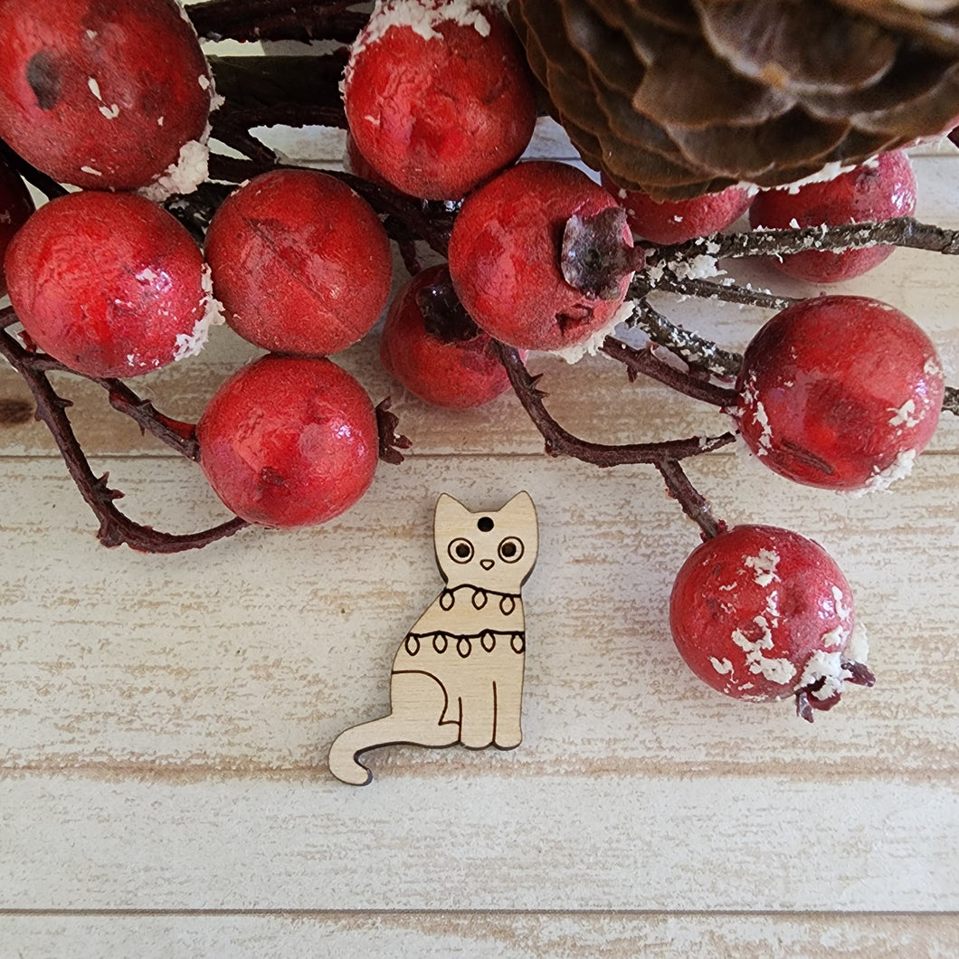 Christmas Cat with Lights Drop