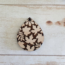 Load image into Gallery viewer, Fall Leaf Reverse Engraved Collage Drops
