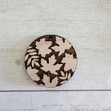 Load image into Gallery viewer, Fall Leaf Reverse Engraved Collage Drops
